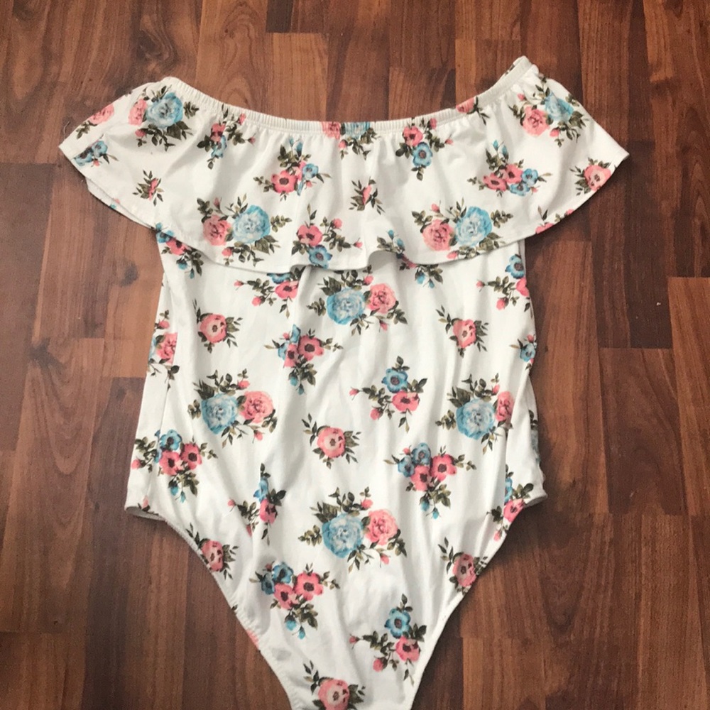 Off the shoulder floral top